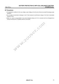 S-8209BAN-T8T1U Datasheet Page 15