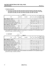 S-8211DBH-M5T1U Datasheet Page 10