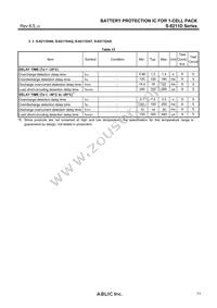 S-8211DBH-M5T1U Datasheet Page 11