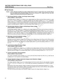 S-8211DBH-M5T1U Datasheet Page 12