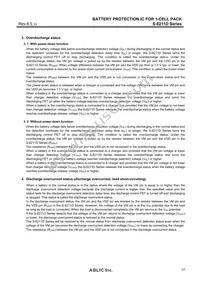 S-8211DBH-M5T1U Datasheet Page 17