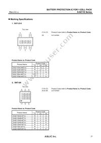 S-8211EAO-M5T1U Datasheet Page 21
