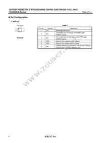 S-8230BAF-I6T1U Datasheet Page 6