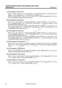 S-8232PCFT-T2-G Datasheet Page 12