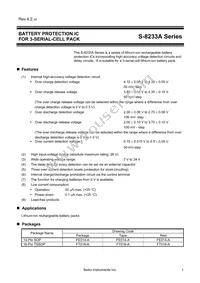 S-8233ANFT-TB-G Datasheet Cover