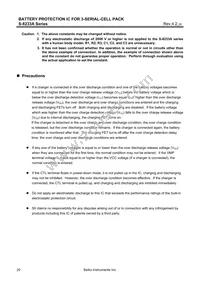 S-8233ANFT-TB-G Datasheet Page 20