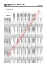 S-8241AEEMC-GEET2G Datasheet Page 4