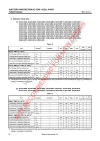 S-8241AEEMC-GEET2G Datasheet Page 12