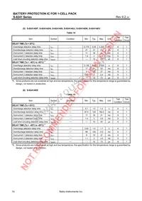 S-8241AEEMC-GEET2G Datasheet Page 14