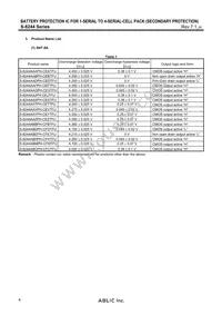 S-8244ABKFN-CFKT2S Datasheet Page 4