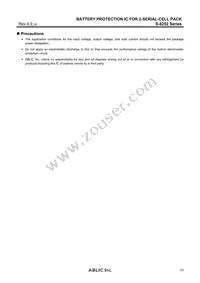 S-8252ACC-M6T1U Datasheet Page 23