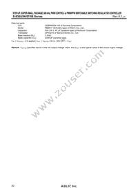 S-8358B60UA-NRTT2G Datasheet Page 20