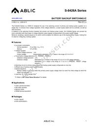 S-8426AAA-J8T1G Datasheet Cover