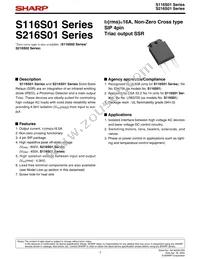 S116S01F Datasheet Cover
