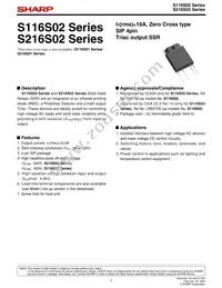 S116S02F Datasheet Cover