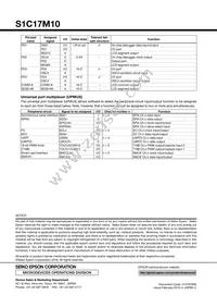 S1C17M10F101100 Datasheet Page 8