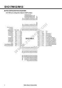 S1C17M13F101100-250 Datasheet Page 4