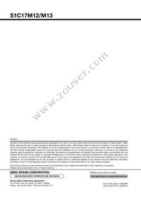 S1C17M13F101100-250 Datasheet Page 10