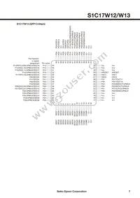 S1C17W13F001100-160 Datasheet Page 7