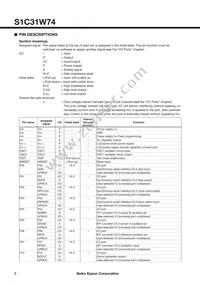 S1C31W74B201000-348 Datasheet Page 6