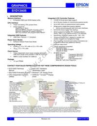 S1D13A05B00B200 Datasheet Page 2