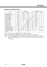 S1F75510M0A010B Datasheet Page 13