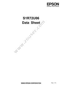 S1R72U06F12E100 Datasheet Cover