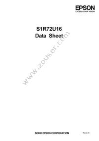 S1R72U16B08E200 Datasheet Cover