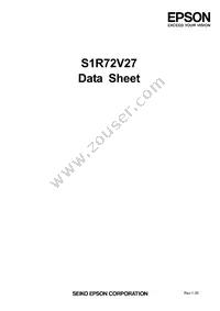 S1R72V27F14H100 Datasheet Cover