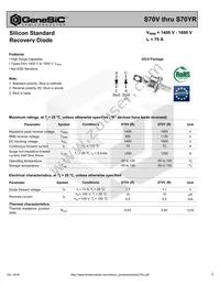 S70YR Datasheet Cover