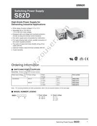 S82D-6012 Datasheet Cover
