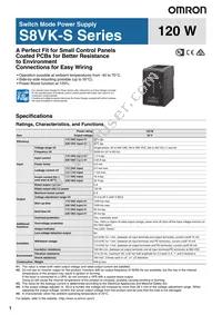 S8VK-S12024 Datasheet Cover