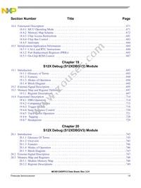 S912XDQ256F1MAG Datasheet Page 19