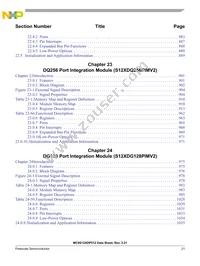 S912XDQ256F1MAG Datasheet Page 21