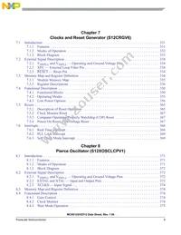 S912XHZ512F1CAL Datasheet Page 9