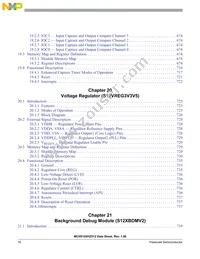 S912XHZ512F1CAL Datasheet Page 16