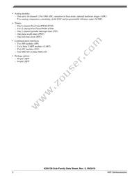 S9KEAZ128AMLHR Datasheet Page 2