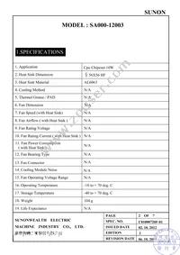 SA000-12003 Datasheet Page 3