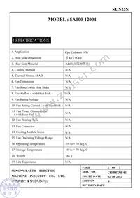 SA000-12004 Datasheet Page 3