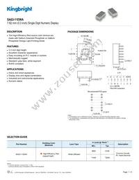 SA03-11EWA Datasheet Cover