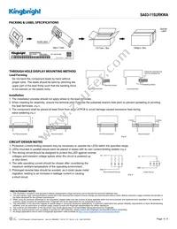 SA03-11SURKWA Datasheet Page 4