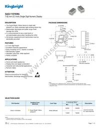 SA03-11SYKWA Datasheet Cover