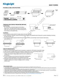 SA05-11CGKWA Datasheet Page 4