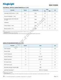 SA08-11CGKWA Datasheet Page 2