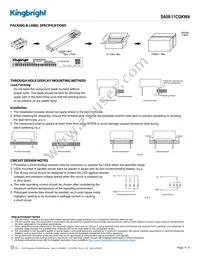 SA08-11CGKWA Datasheet Page 4