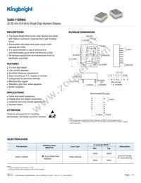 SA08-11SRWA Datasheet Cover