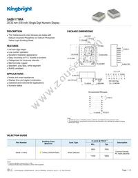 SA08-11YWA Datasheet Cover