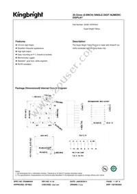 SA08-12SYKWA Datasheet Cover