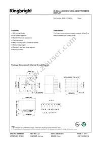 SA08-21CGKWA Datasheet Cover