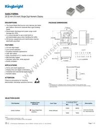 SA08-21SRWA Datasheet Cover